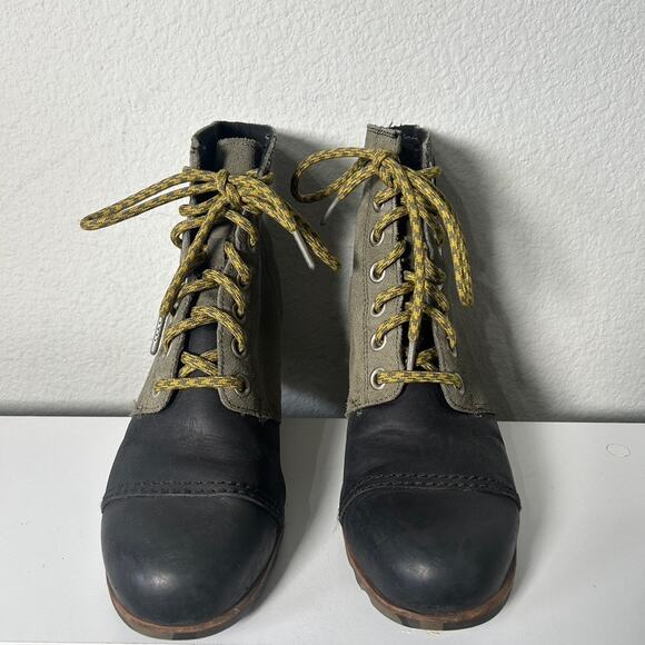 SOREL 1964 Premium Wedge Boots Army Green Camo Size 11 Gorpcore Utility Chic - Picture 5 of 11